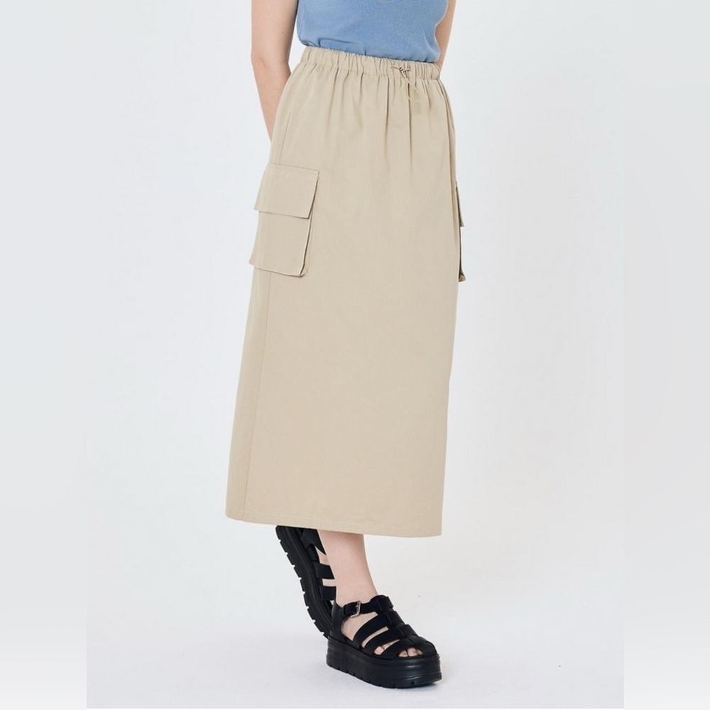 Alice Blue Drawstring Cargo Midi Skirt - Size XL